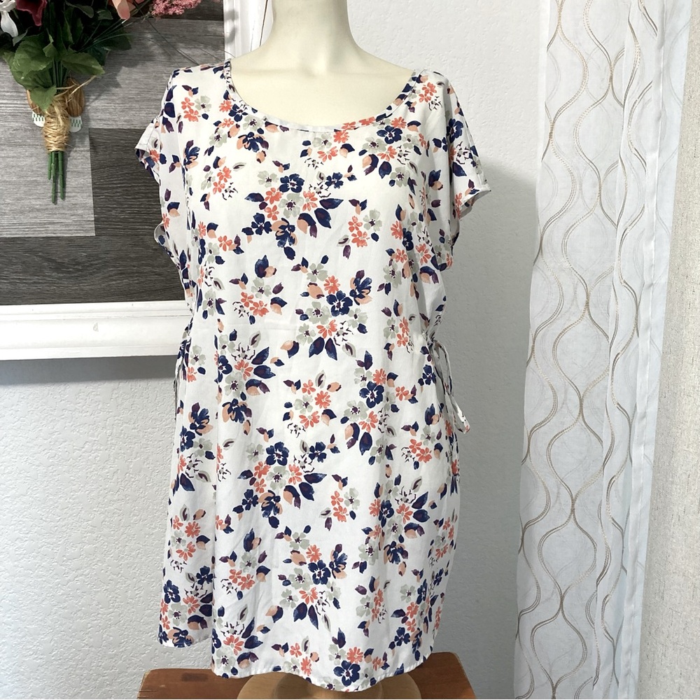 Motherhood Adjustable Light Top, Sz Med Flower Print